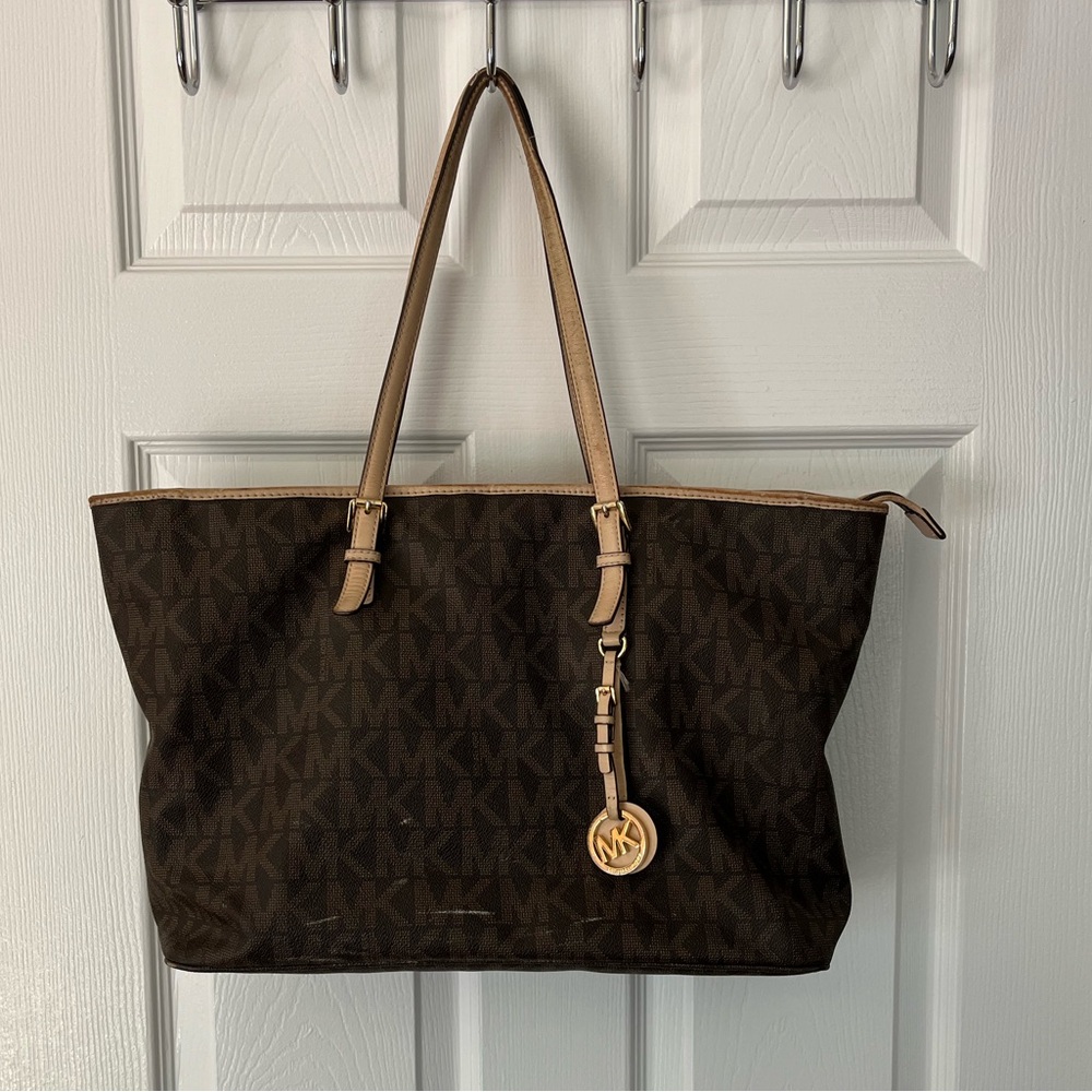 Michael Kors Dark Brown Signature Tote